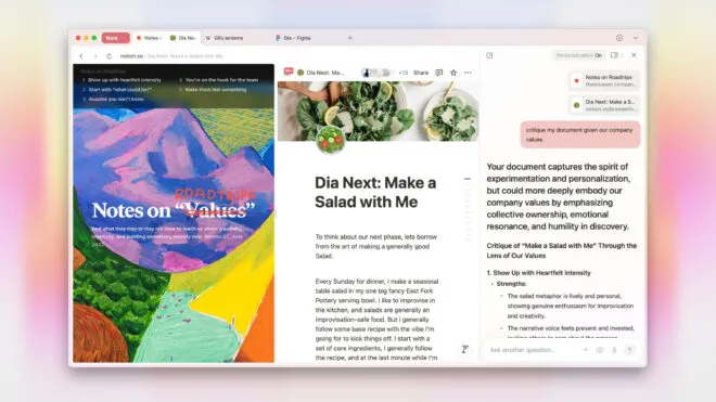 Arc’ı geliştiren The Browser Company’nin yapay zeka odaklı yeni tarayıcısı Dia indirmeye sunuldu